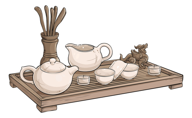 茶韻繪心 手繪茶具設(shè)計素材的藝術(shù)魅力